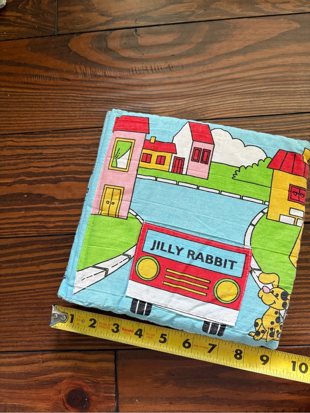 Jilly Rabbit Vintage Kids Cloth Book - Colorful Illustration